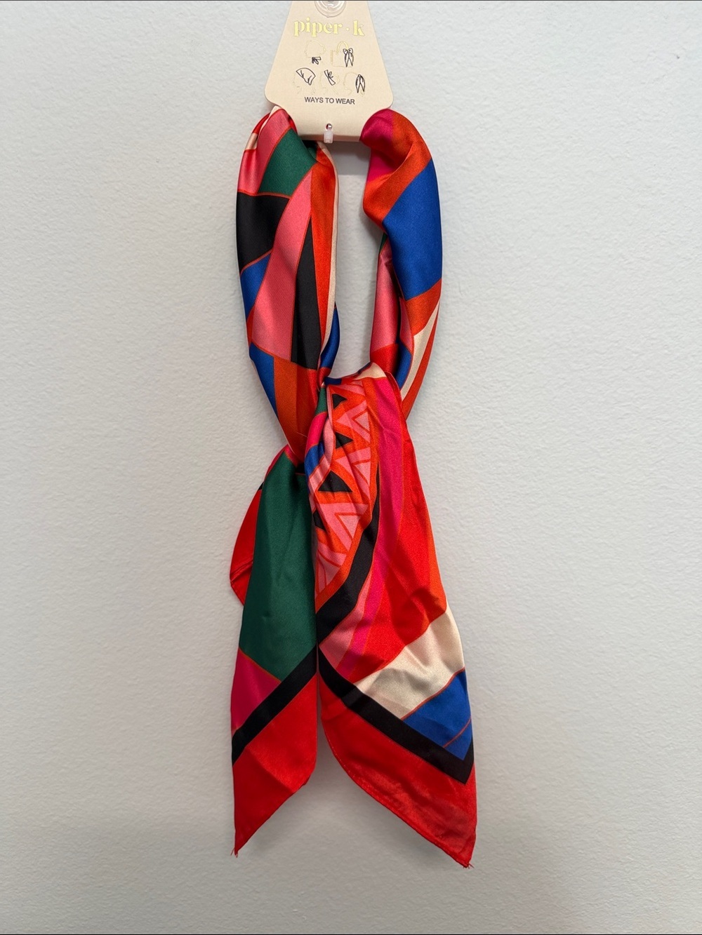 Piper K | Geometric Modern Bold Classic Color Block Scarf